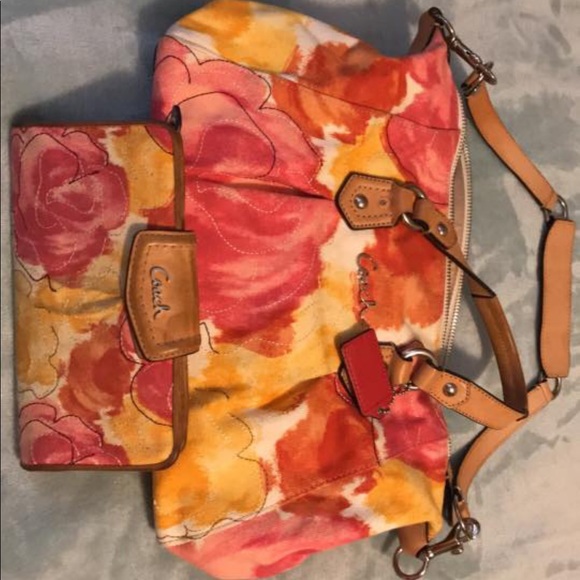 Coach Handbags - Authentic Coach purse and matching wallet set